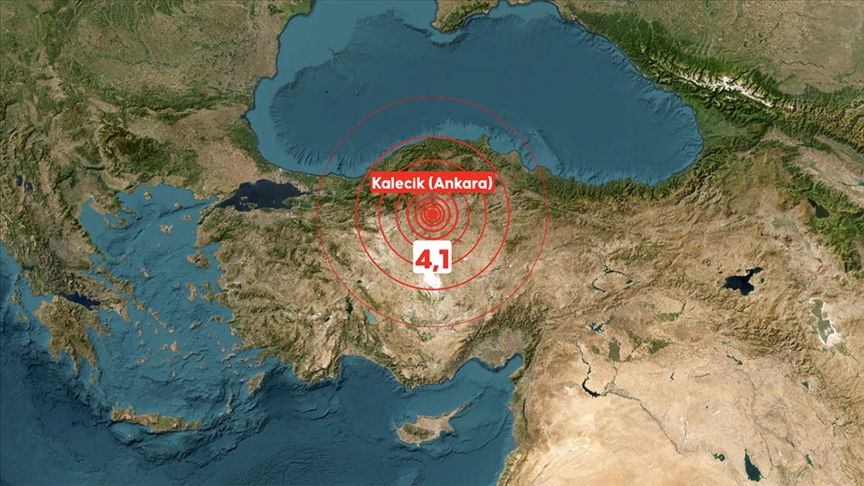 ANKARA'DA 4,1 BÜYÜKLÜĞÜNDE DEPREM