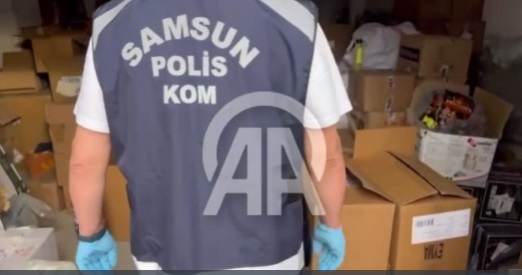 SAMSUN'DA 83 BİN 600 MAKARON ELE GEÇİRİLDİ