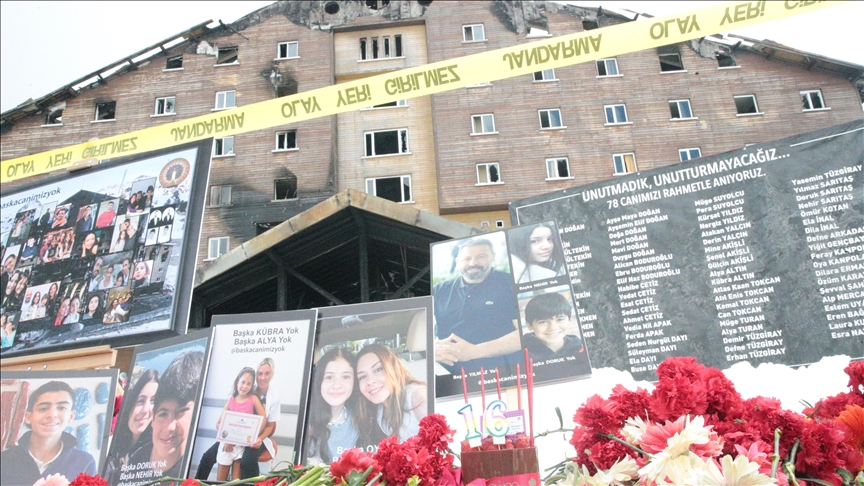 BOLU KARTALKAYA'DAKİ GRAND KARTAL OTEL YANGINI DAVASININ 2. DURUŞMASI BAŞLADI