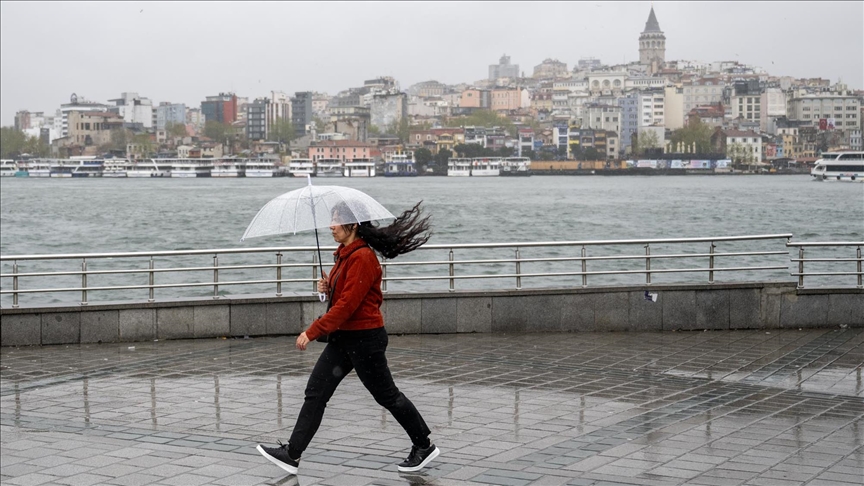 Marmara Bölgesi'nde perşembeden itibaren yağış bekleniyor..