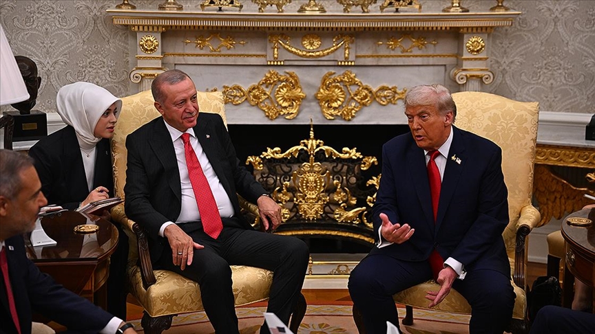 ABD Başkanı Trump: Cumhurbaşkanı Erdoğan tüm dünyada çok saygı görüyor