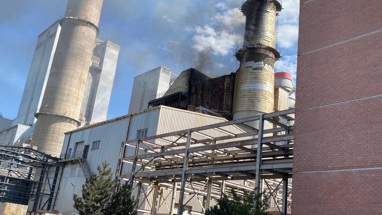Kangal Termik Santrali’nde yangın: Ekipler müdahale ediyor