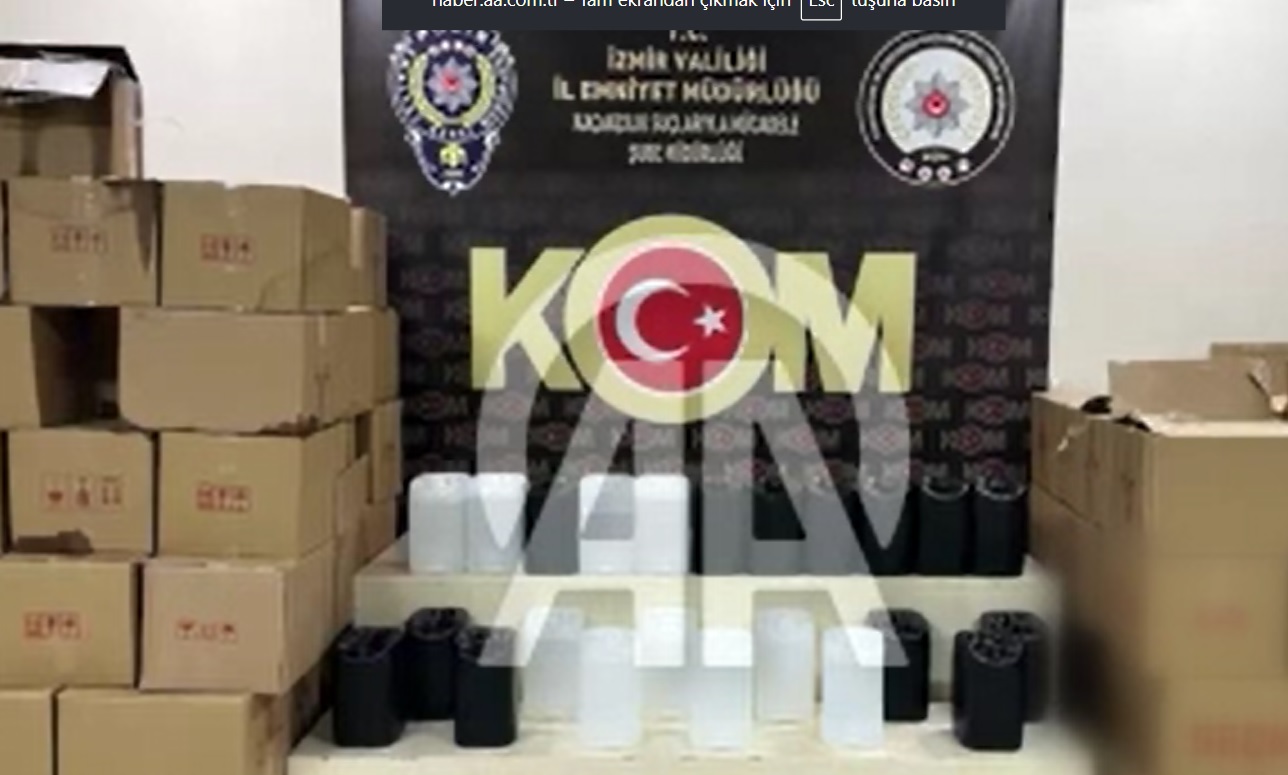 İZMİR’DE 20 AYRI KAÇAKÇILIK OPERASYONU