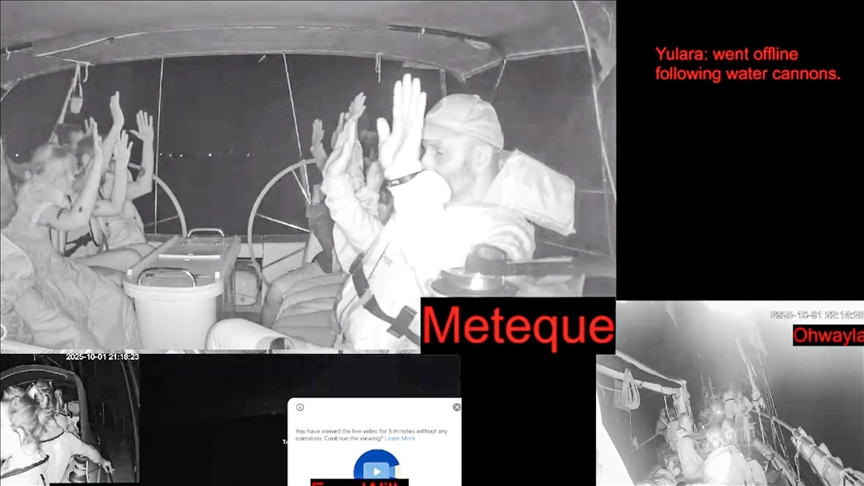 İSRAİL ORDUSU, KÜRESEL SUMUD FİLOSU'NDAKİ GEMİLERDEN 25 TÜRK AKTİVİSTİ ALIKOYDU