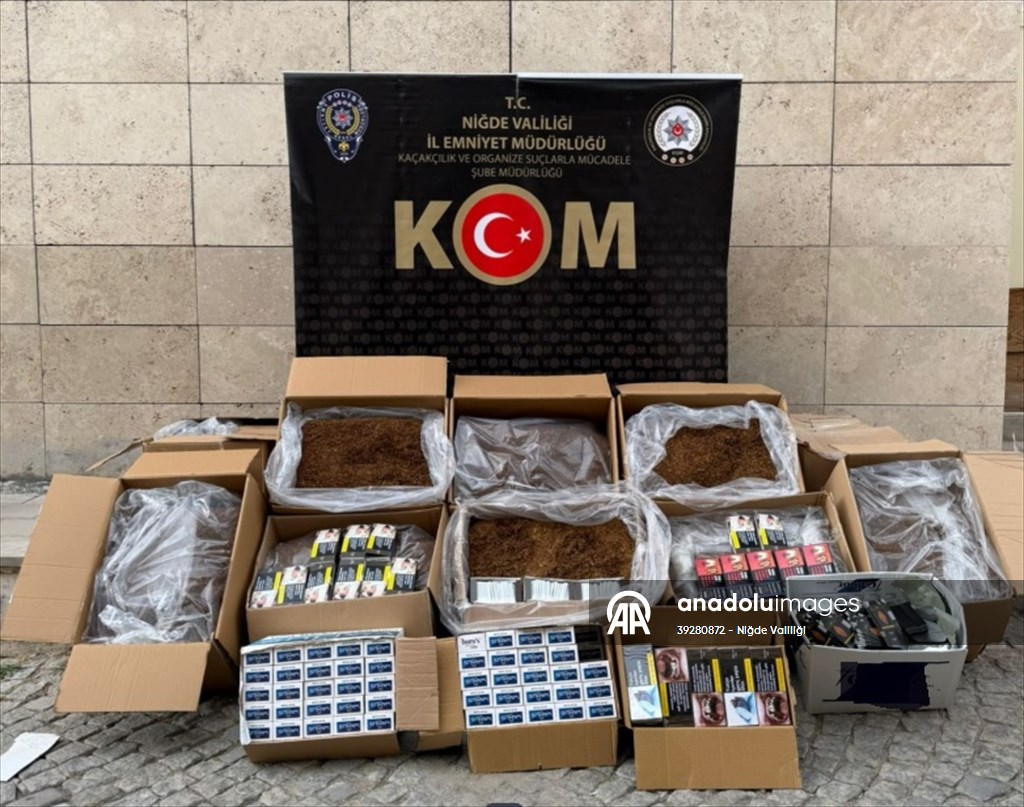 NİĞDE'DE KAÇAKÇILIK OPERASYONUNDA 3 ŞÜPHELİ YAKALANDI