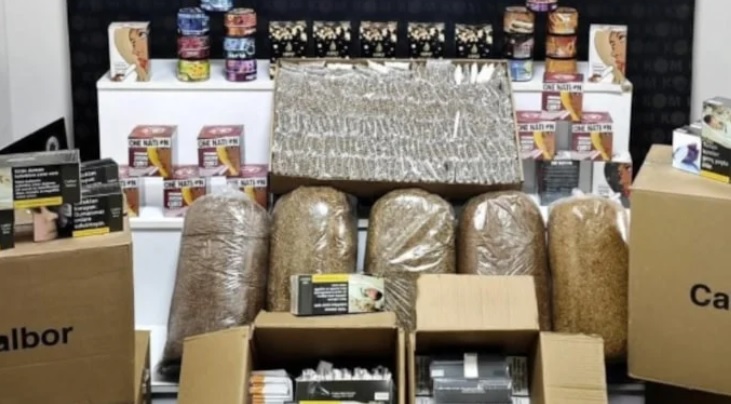 Kırşehir'de on binlerce makaron ve kaçak tütün ürünleri ele geçirildi