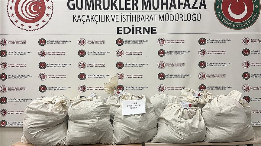 KAPIKULE'DE TIR DORSESİNE GİZLENMİŞ 113 KİLO 664 GRAM ESRAR ELE GEÇİRİLDİ