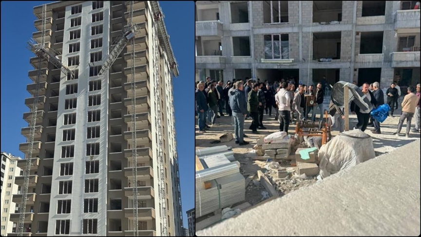 Ankara'da inşaatın 12'nci katındaki yük asansöründen düşen 2 işçi hayatını kaybetti