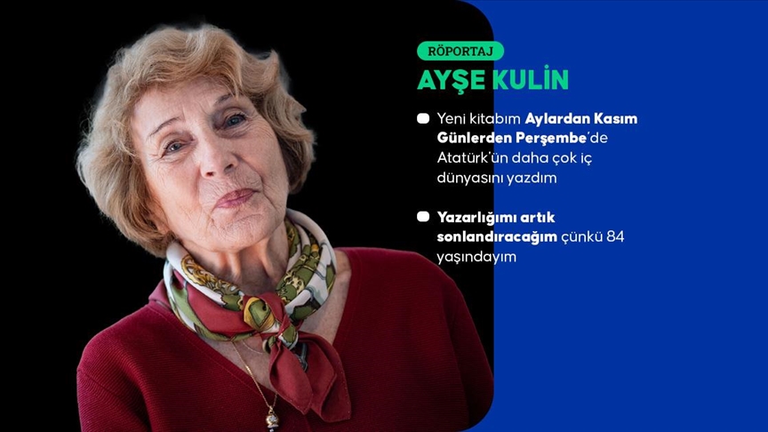 AYŞE KULİN YAZARLIK SERÜVENİNİ AA'YA ANLATTI..