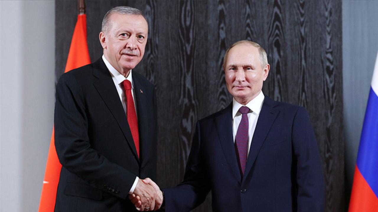 Cumhurbaşkanı Erdoğan, Rusya Devlet Başkanı Putin'le görüştü
