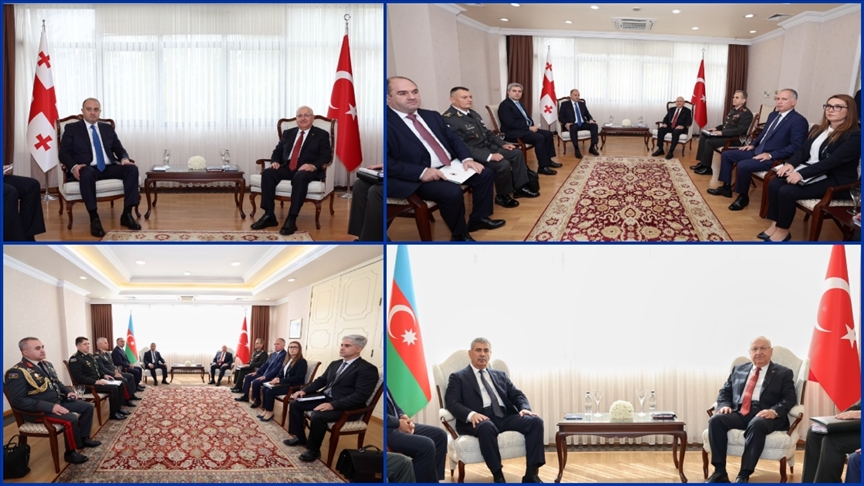 Milli Savunma Bakanı Güler, Gürcistan Savunma Bakanı Chikovani ile görüştü