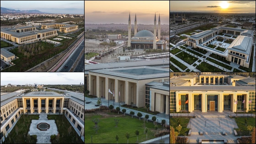 KKTC Cumhurbaşkanlığı Yerleşkesi'nin ikinci etabının inşası hızla sürüyor