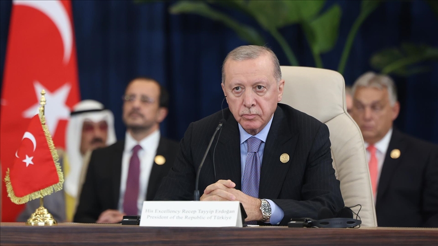 CUMHURBAŞKANI ERDOĞAN "ŞARM EL-ŞEYH ANLAŞMASI"NIN İMZA TÖRENİNE KATILDI