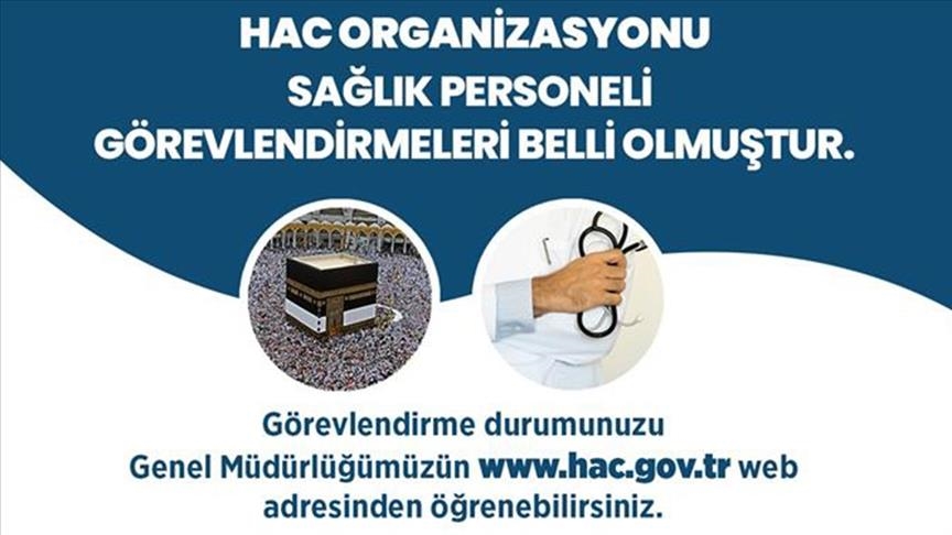Hacda hizmet verecek sağlık personeli başvuruları başladı