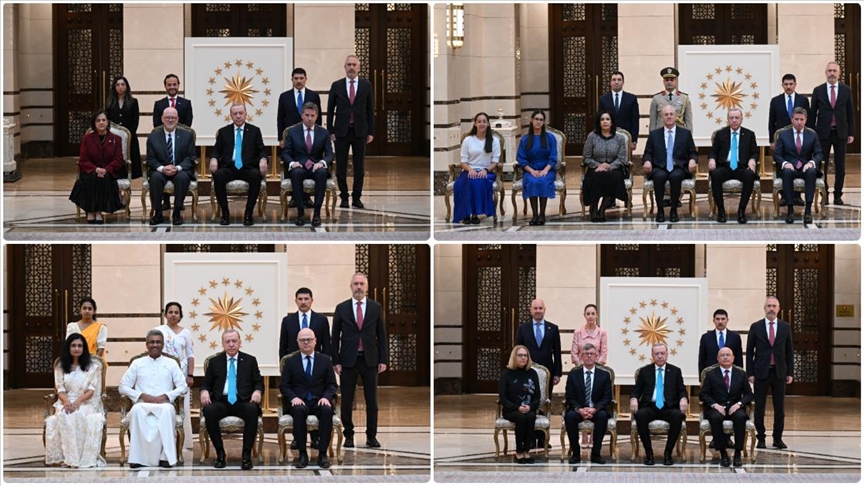 Cumhurbaşkanı Erdoğan, Meksika, Mısır, Sri Lanka ve Litvanya büyükelçilerini kabul etti