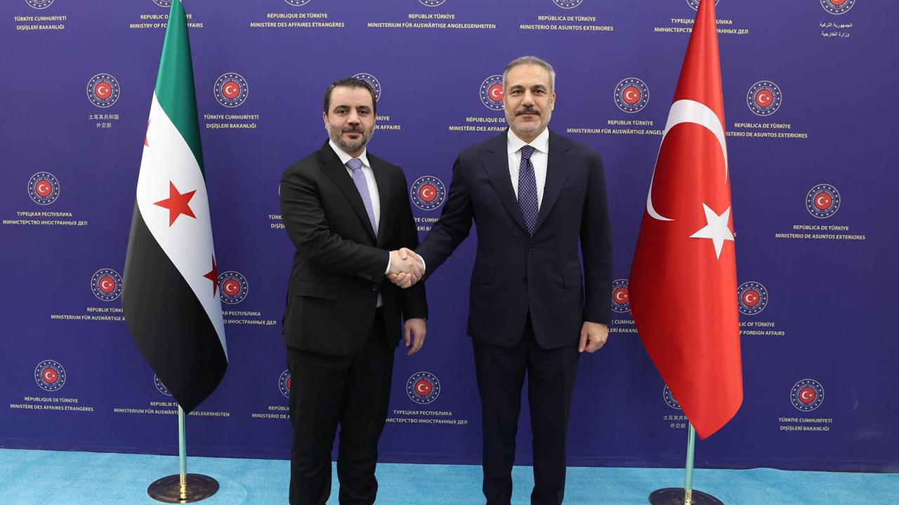 DIŞİŞLERİ BAKANI FİDAN, SURİYELİ MEVKİDAŞI ŞEYBANİ İLE GÖRÜŞTÜ