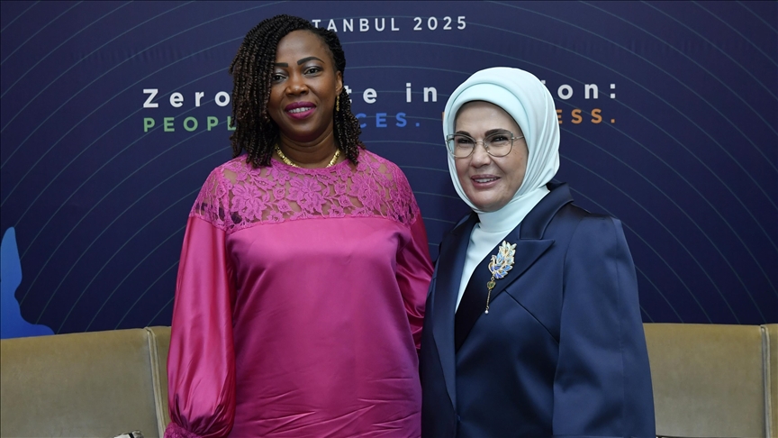 Emine Erdoğan, Sierra Leone Cumhurbaşkanı'nın eşi Fatima Maada Bio ile görüştü