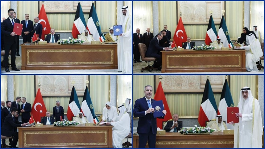 TÜRKİYE İLE KUVEYT ARASINDA 4 ANLAŞMA İMZALANDI