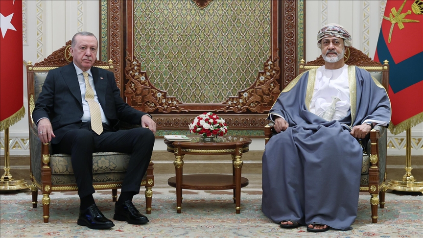 CUMHURBAŞKANI ERDOĞAN, UMMAN SULTANI HEYSEM BİN TARIK İLE GÖRÜŞTÜ