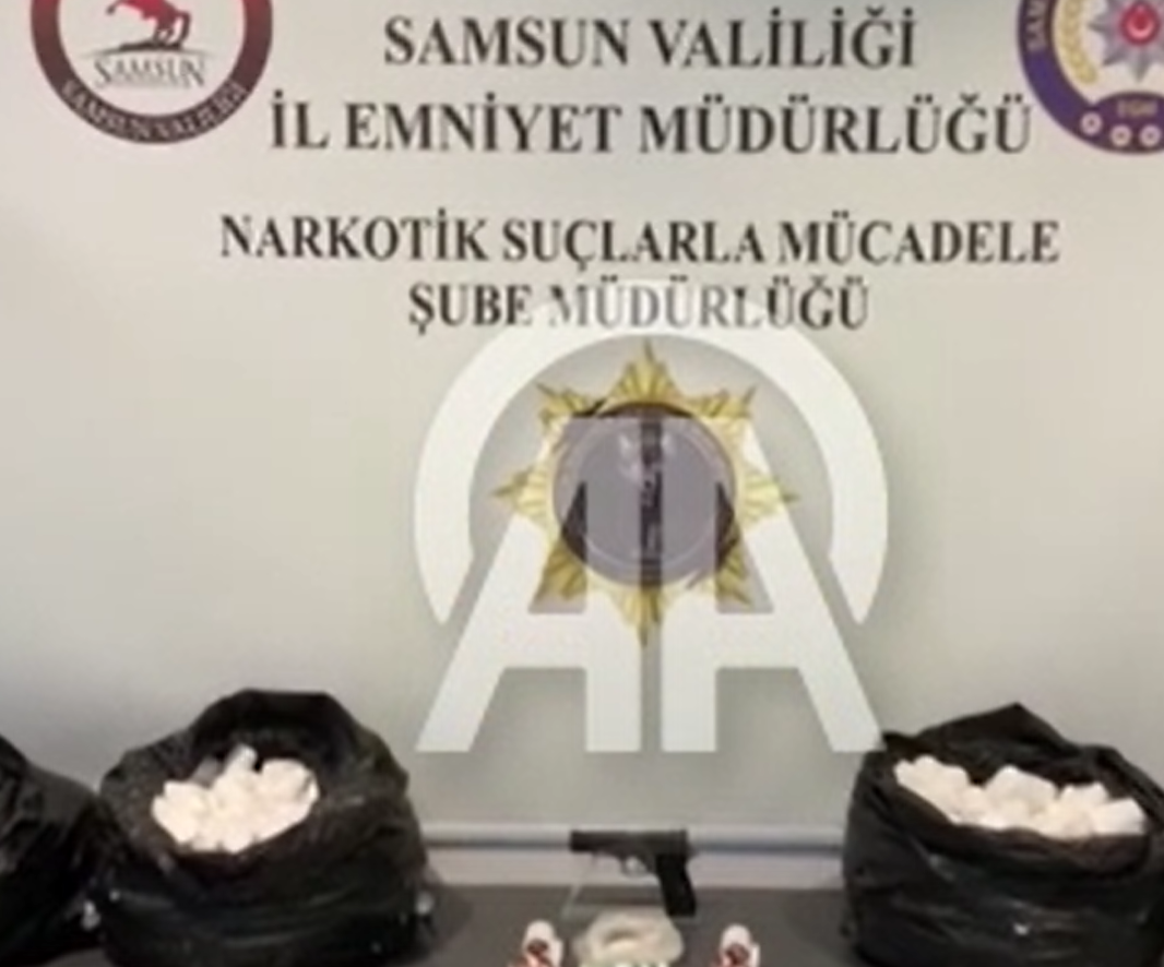 Samsun'da 105 binden fazla uyuşturucu hap ele geçirildi!