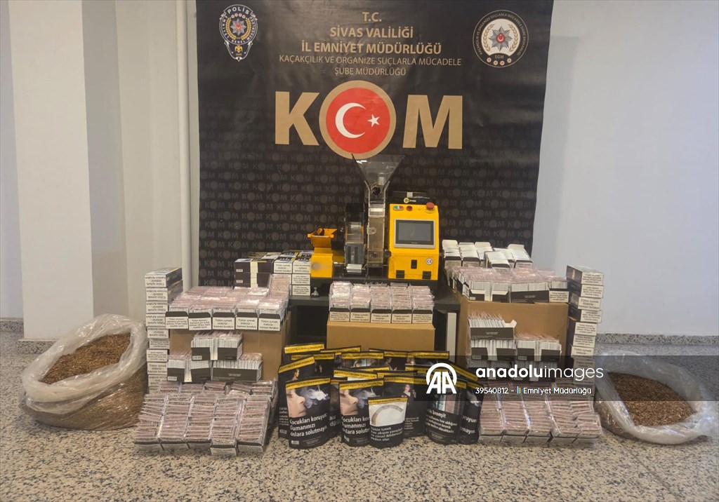 Sivas'ta kaçakçılık operasyonunda 4 şüpheli yakalandı