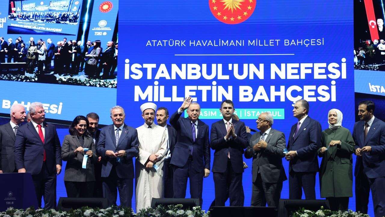 Erdoğan'dan, Atatürk Havalimanı Millet Bahçesi açılış programına ilişkin paylaşım