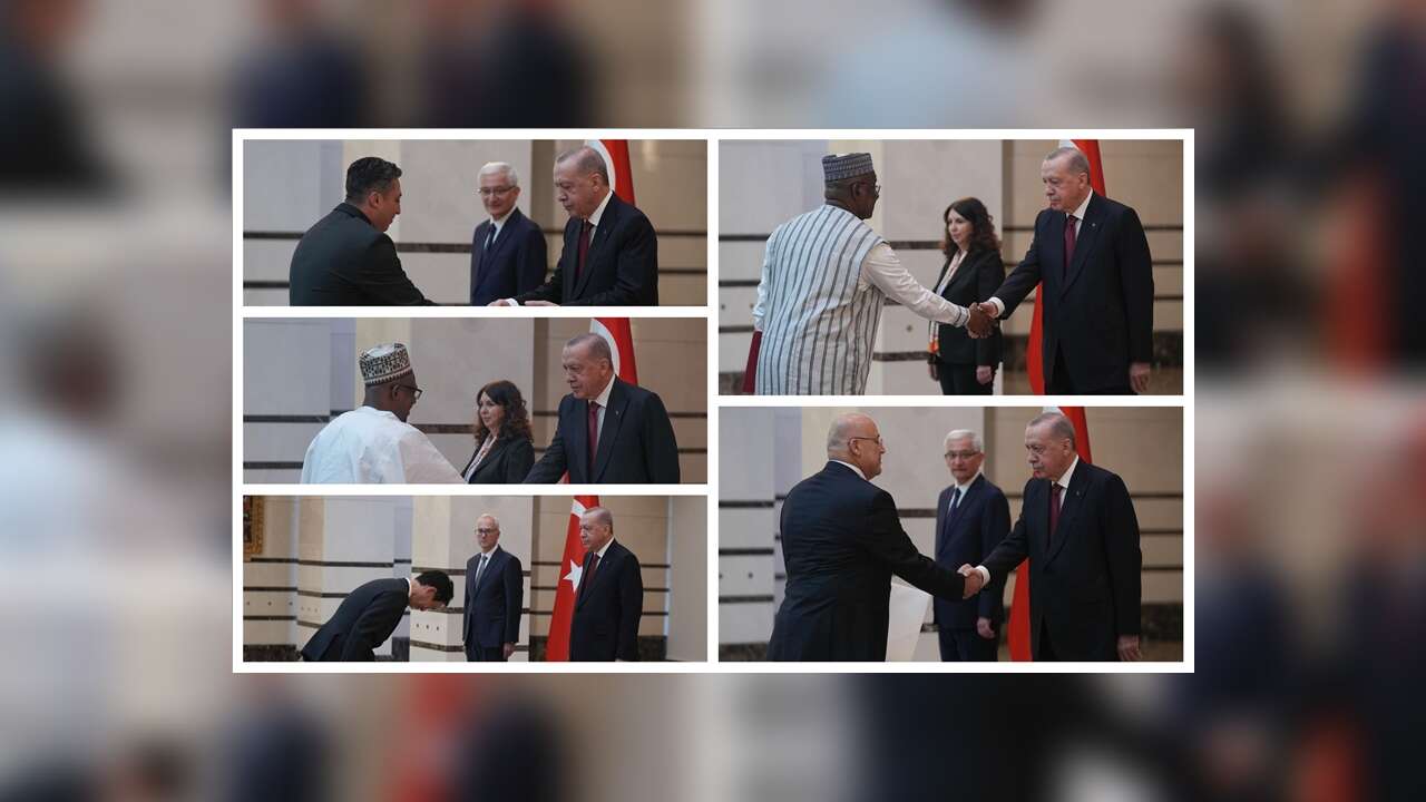 Cumhurbaşkanı Erdoğan, 5 ülkenin büyükelçisini kabul etti
