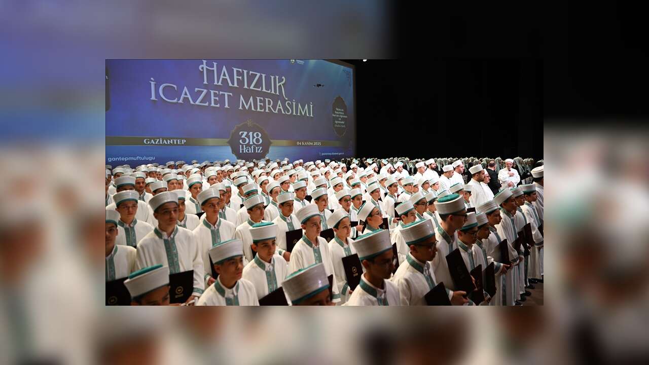 Gaziantep'te 318 hafız için icazet töreni düzenlendi