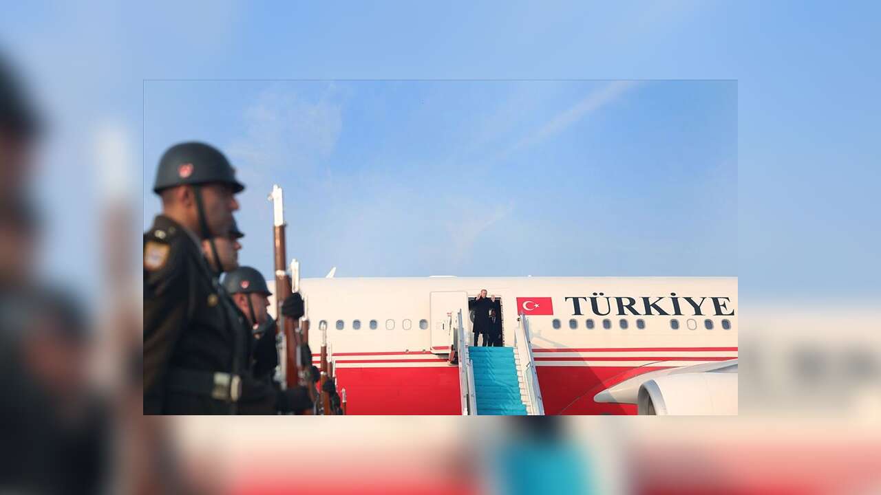 Cumhurbaşkanı Erdoğan, Azerbaycan'ın başkenti Bakü'ye gitti
