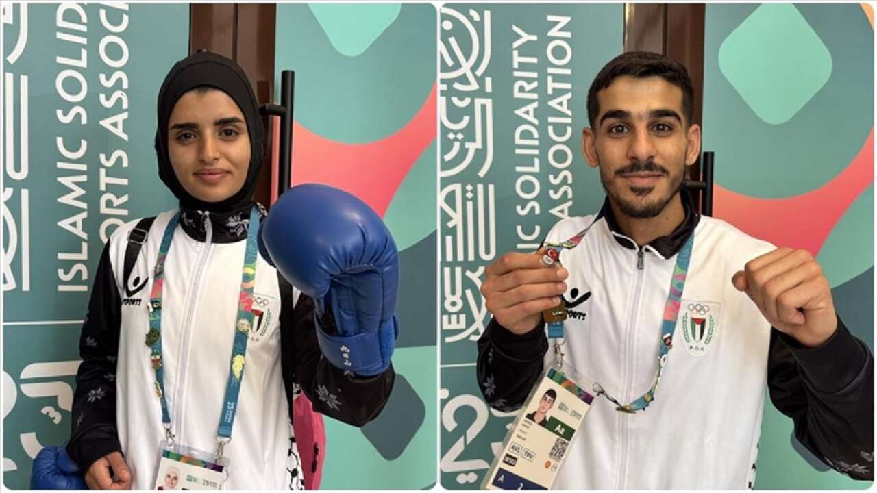 Filistinli sporcular Fahima ile Ahmed, yaşam mücadelelerini AA'ya anlattı