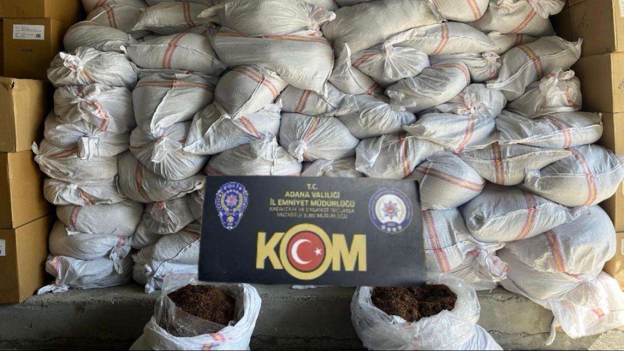 ADANA'DA TIRDA 10 TON KAÇAK TÜTÜN ELE GEÇİRİLDİ