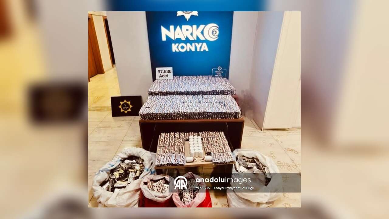 Konya'da uyuşturucu operasyonlarında 140 kişi tutuklandı