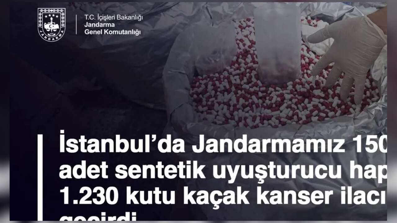 İstanbul'da 150 bin Hap ve Bin 230 Kutu Kaçak İlaç Ele Geçirildi