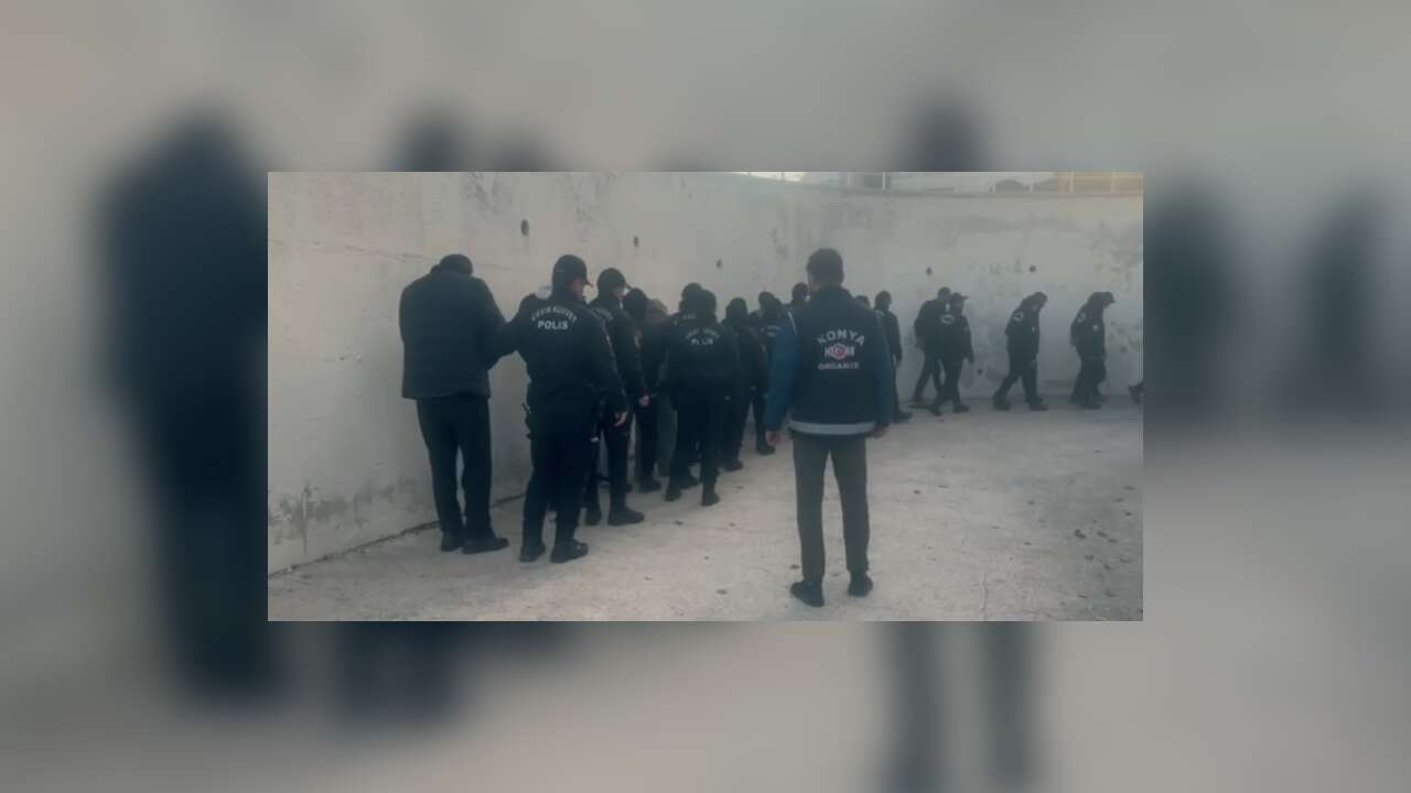 Konya merkezli 2 suç örgütüne operasyon: 73 kişi yakalandı