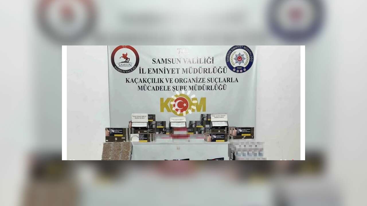 Samsun'da elektronik sigara ve tütün mamulleri kaçakçılığı