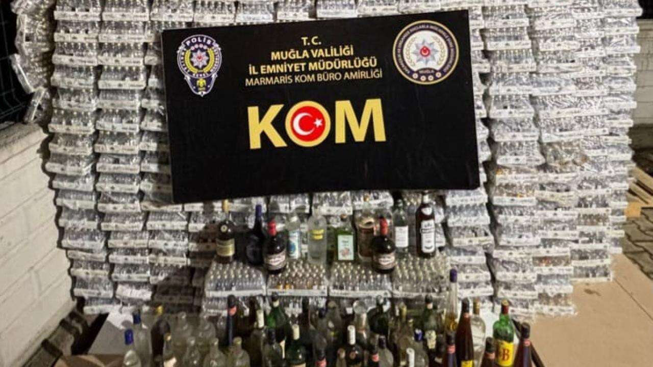 Muğla'da 104 bin 212 şişe kaçak içki ele geçirildi!