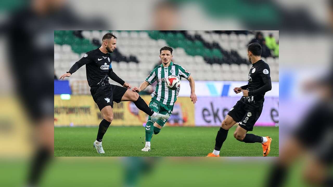 Konyaspor ile Çaykur Rizespor 1-1 berabere kaldı