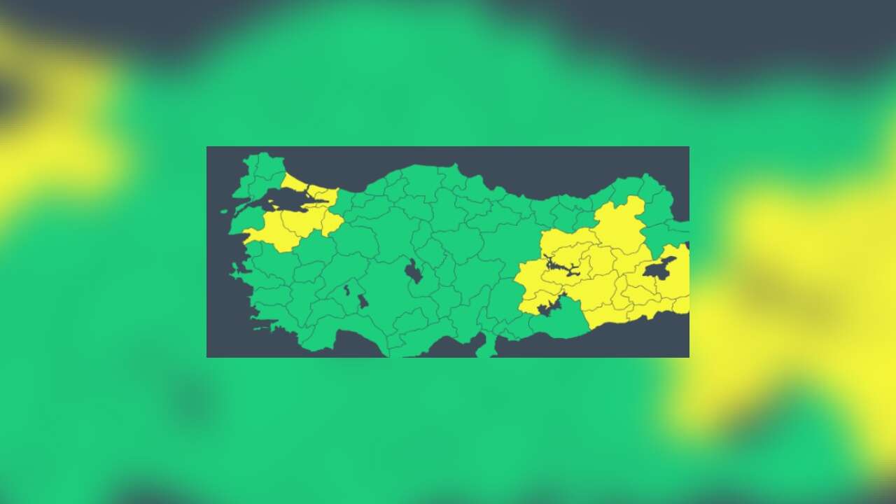 22 il için sarı kodlu uyarı: Kar ve sağanak bekleniyor..