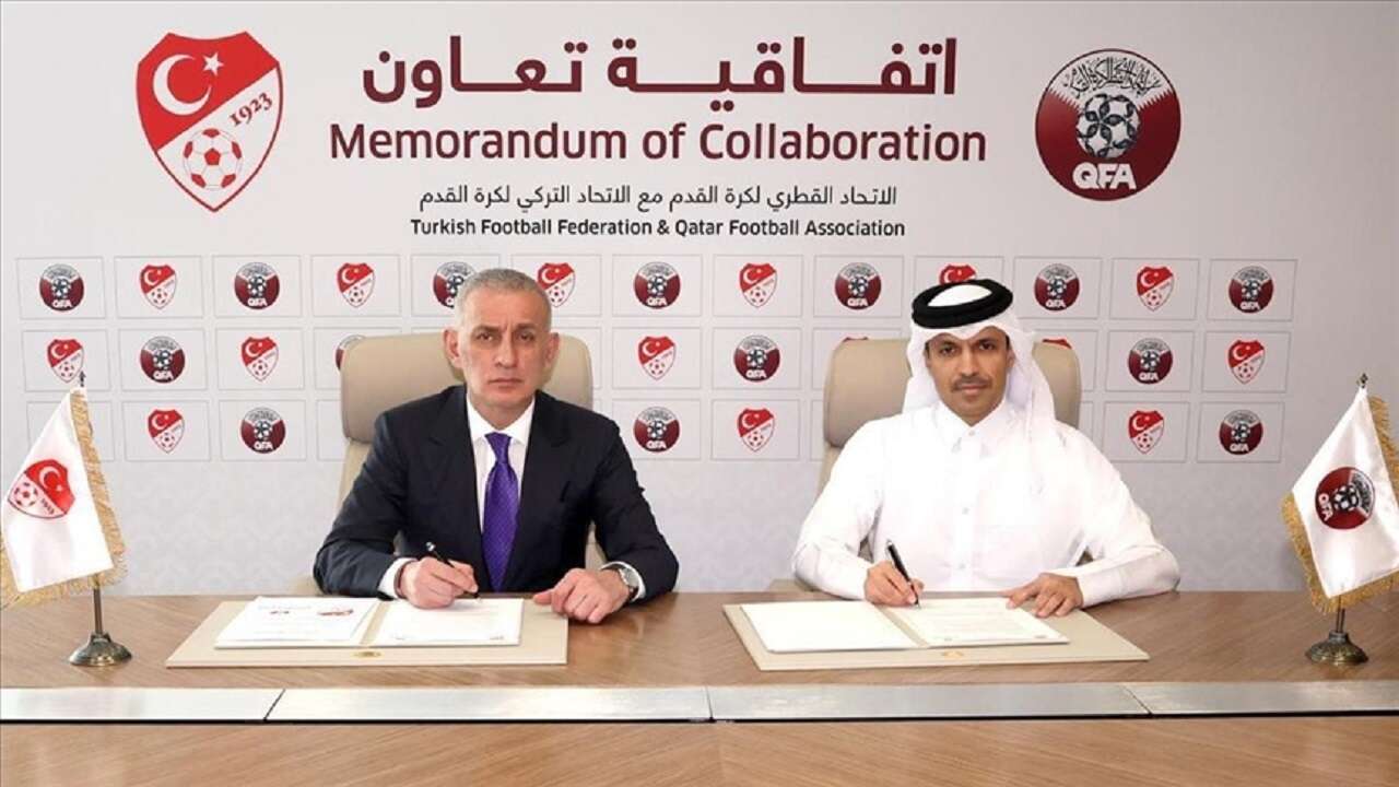 TFF, Katar Futbol Federasyonu ile iş birliği anlaşması imzaladı