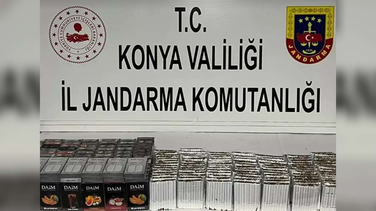Akşehir'de jandarmadan kaçak sigara operasyonları