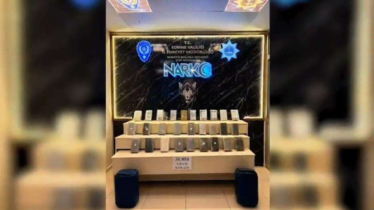 Kapıkule'de 31 kilo kokain ele geçirildi!