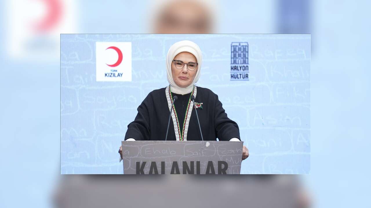 Emine Erdoğan'dan "Kalanlar" Filistin Sergisi'ne ilişkin paylaşım