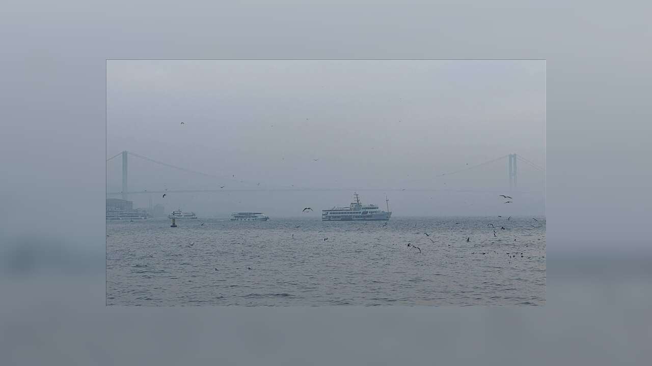 İst'da bazı vapur seferlerine hava muhalefeti engeli
