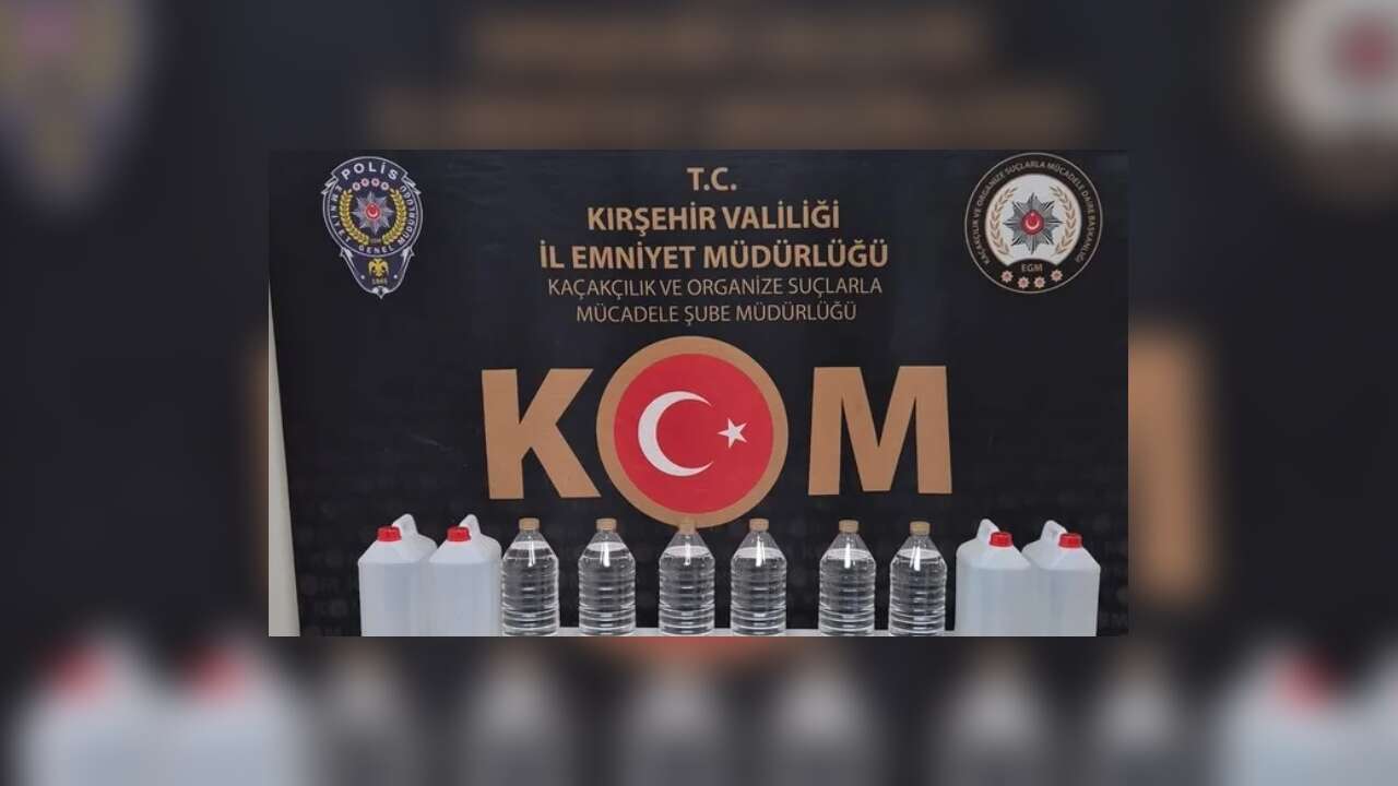 Kırşehir'de 80 litre etil alkol ele geçirildi!