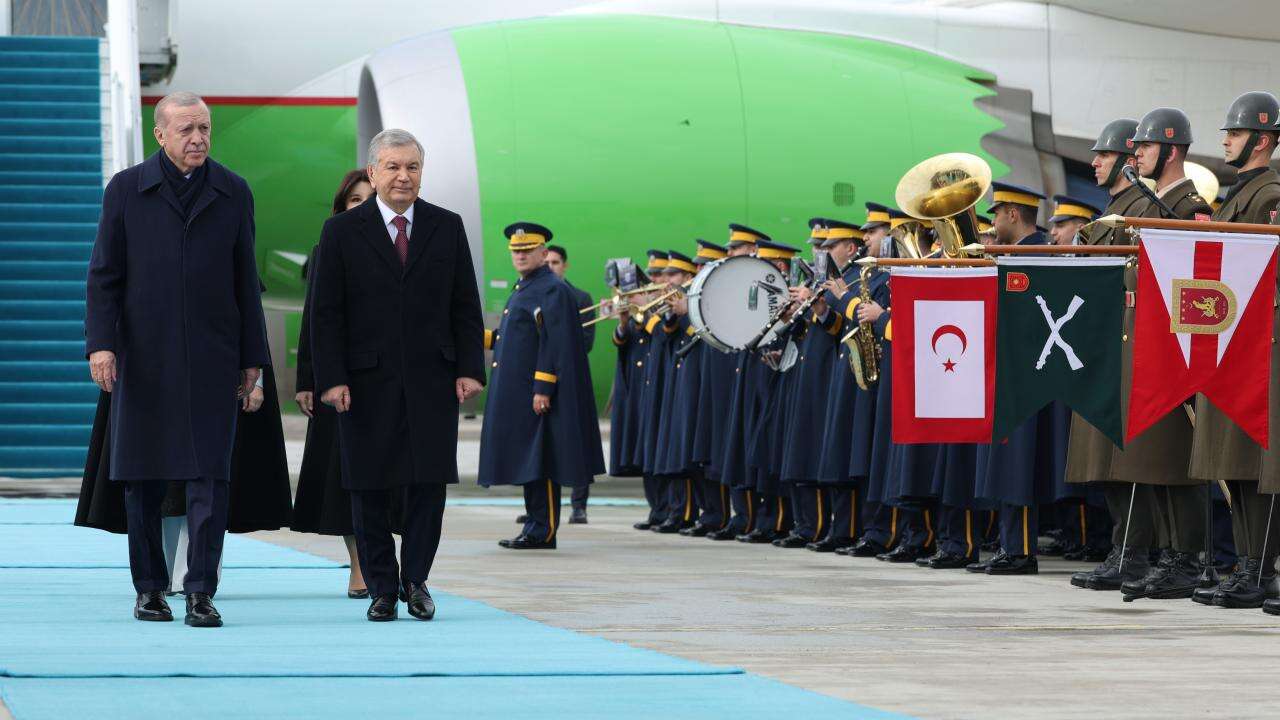 Özbekistan Cumhurbaşkanı Mirziyoyev Ankara'da..