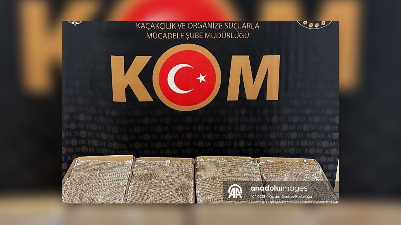 Yozgat'ta 20 bin doldurulmuş makaron ele geçirildi!