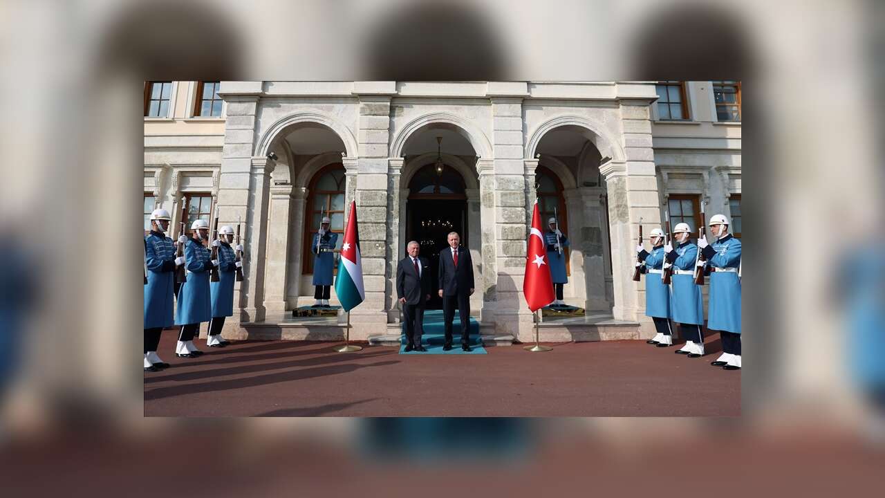 Cumhurbaşkanı Erdoğan, Ürdün Kralı 2. Abdullah'ı resmi törenle karşıladı