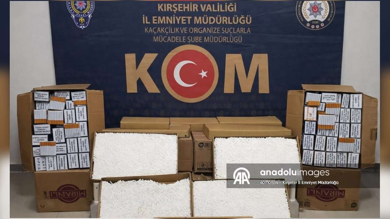 Kırşehir'de 72 bin makaron ele geçirildi!