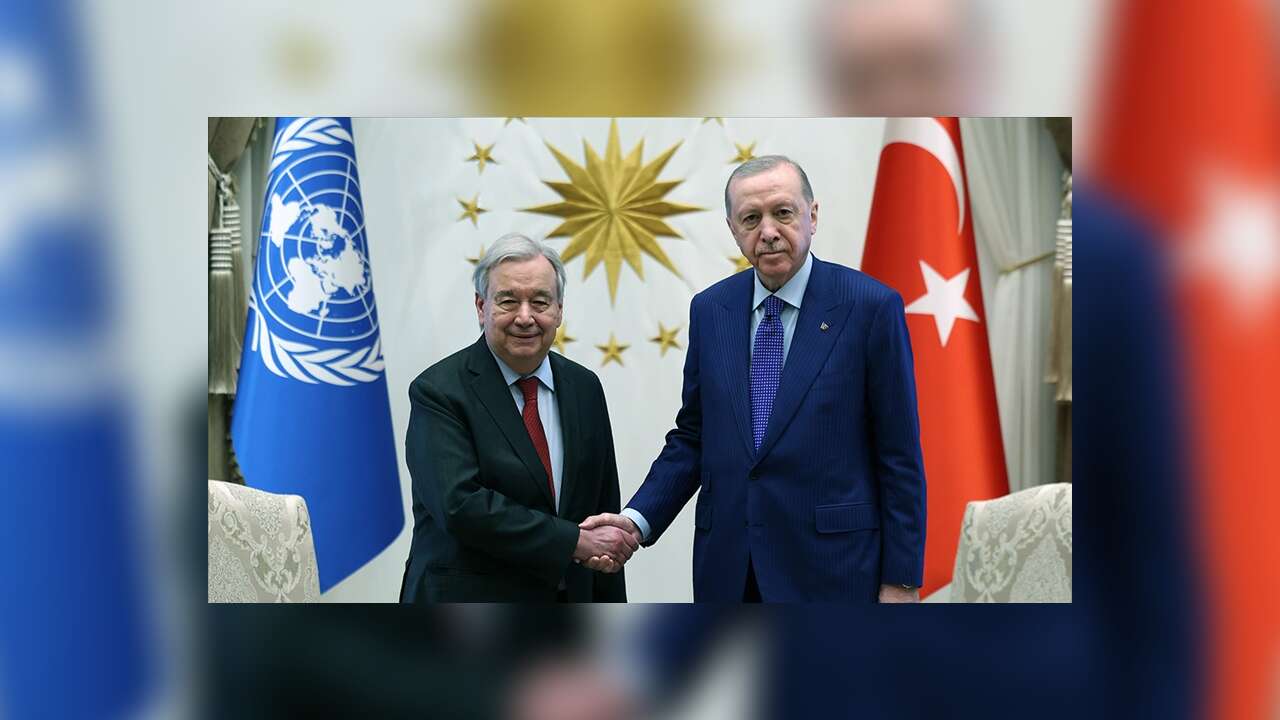 Cumhurbaşkanı Erdoğan, Birleşmiş Milletler Genel Sekreteri Guterres'i kabul etti