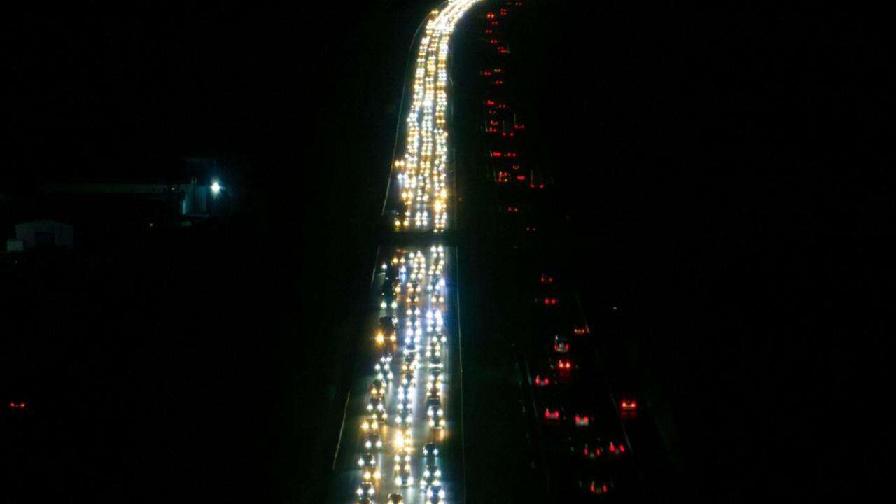 Ankara girişinde trafik yoğunluğu yaşanıyor..